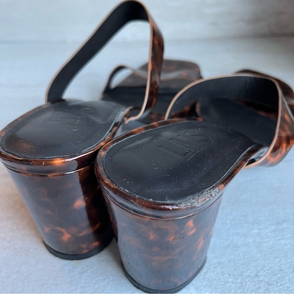 LMS the Brand The Rachel Block heel Tortoise Sandals Size 39 - Picture 8 of 12